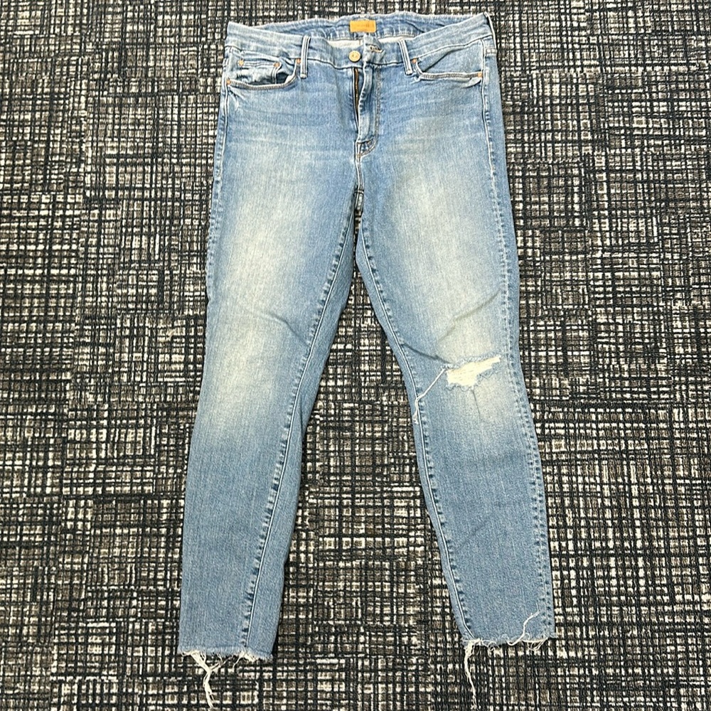 Mother Looker Ankle Fray Jeans size 31